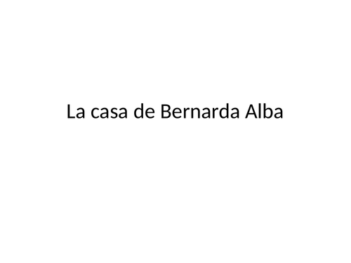 La casa de Bernarda Alba …on stage