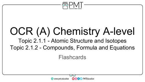 OCR (A) A-Level Chemistry Flashcards