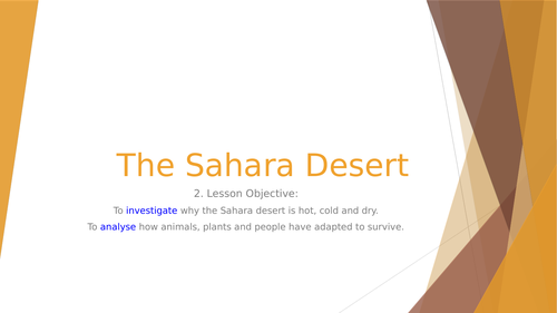 The Sahara desert