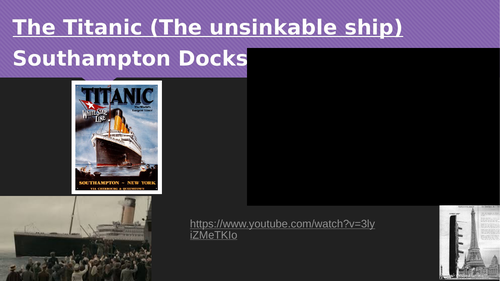 Newsround report on sinking of the Titanic