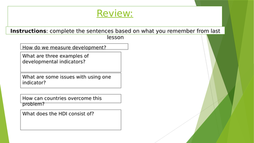 Inequalities between countries