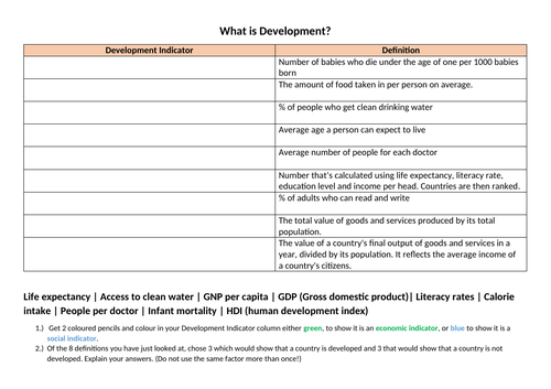 what-is-development-teaching-resources