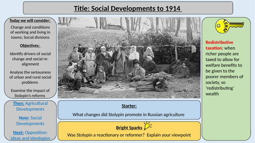 AQA Tsarist and Communist Russia - Social and Cultural Developments to 1914