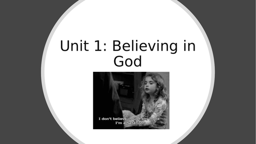 GCSE Religious Studies: Believing in God (Unit 1)