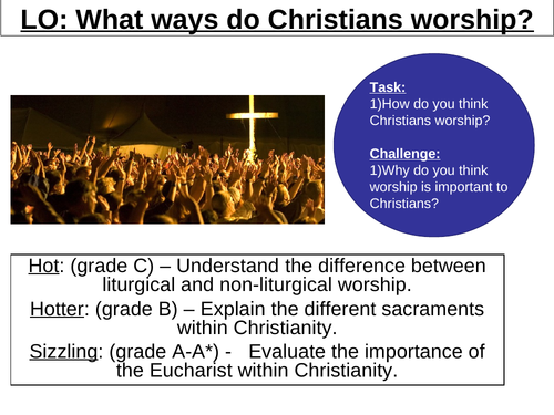 WJEC GCSE RE - Diversity of Worship Practices - Christian Practice - Unit One