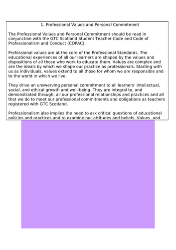 GTCS Standards for Registration - Part 1