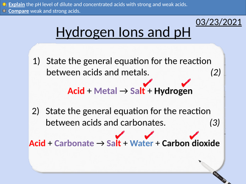 GCSE Chemistry: Hydrogen Ions and pH