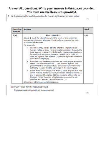 Topic 8A - Health and Human Rights EQ4 workbook