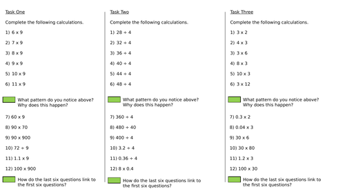 Number Fluency (Multiplication and Division)