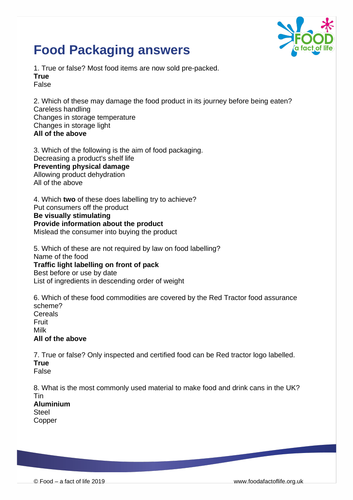 Food Processing - Food Packaging