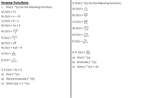 Function practice questions