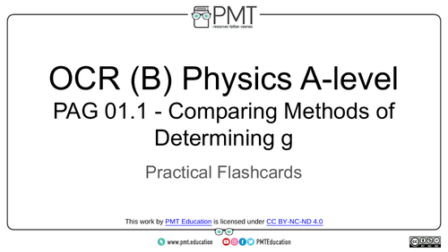 OCR (B) A-level Physics Practical Flashcards