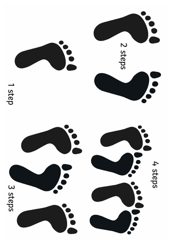 Counting on - forwards and backwards step cards