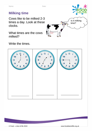 The farm visit- milking time