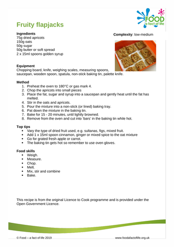 Fruity Flapjacks Recipe