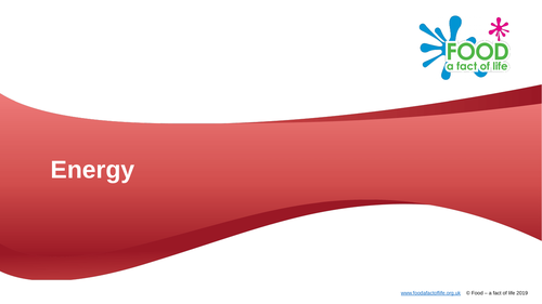 Healthy Eating - Energy PowerPoint