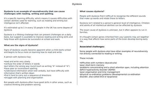 Reading Lessons - Dyslexia