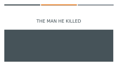 The Man He Killed