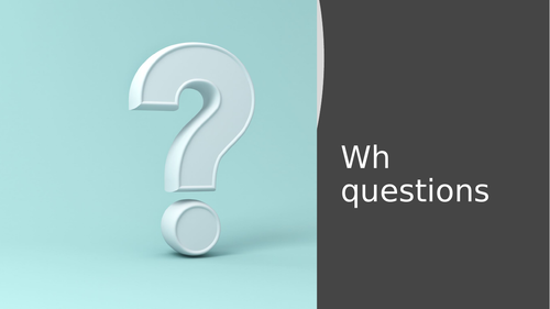 Wh-questions with visual questions