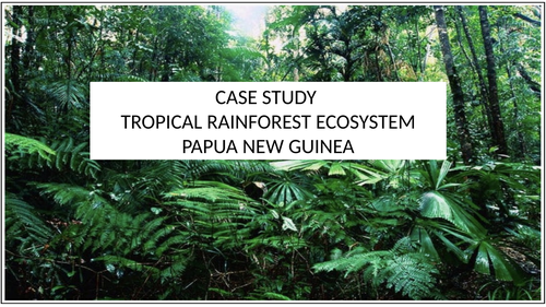 a case study of a tropical rainforest