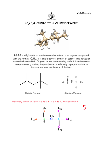 2,2,4-trimethylpentane- an interesting molecule.