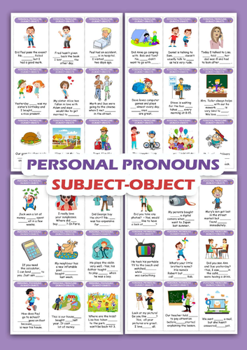 PERSONAL PRONOUNS-SUBJECT AND OBJECT