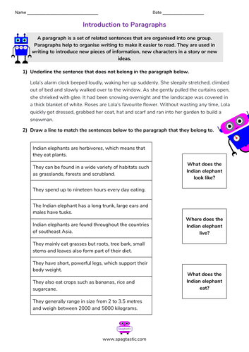 Introduction to paragraphs