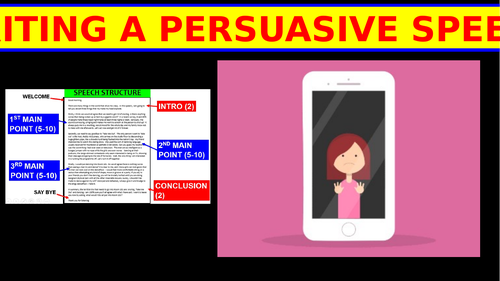 Writing a persuasive speech (Internet theme) GCSE English Language