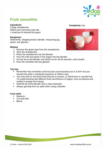 Cool Creations - Fruit Smoothie Recipe