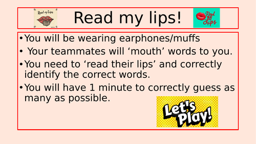 Read My Lips Game!