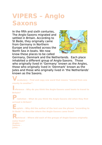 VIPERS - Where did the Anglo-Saxons come from?