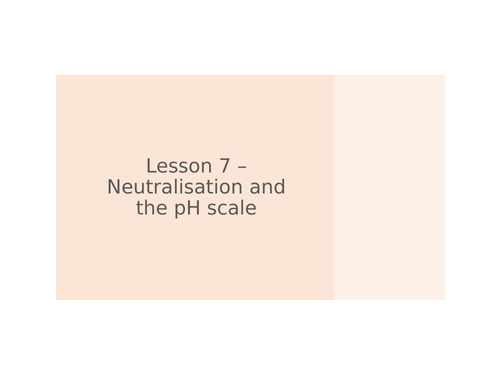 AQA GCSE Chemistry (9-1) - C5.7 Neutralisation and the pH scale FULL LESSON