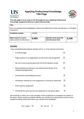 Improving attainment in English - using Drama