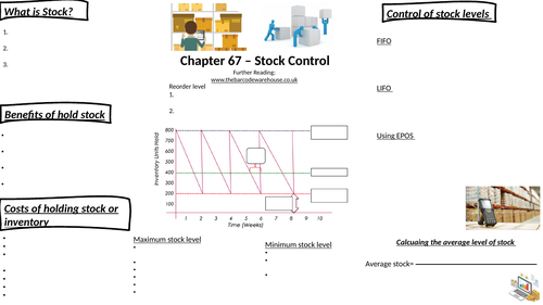Stock Control KNowledge Organiser