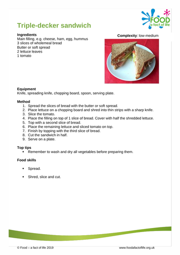 Cook Club - Triple-decker sandwich