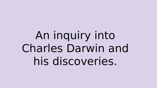 Charles Darwin and his discoveries