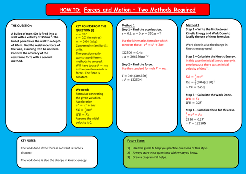 Further Mechanics - Forces and Motion when Two Methods are Required