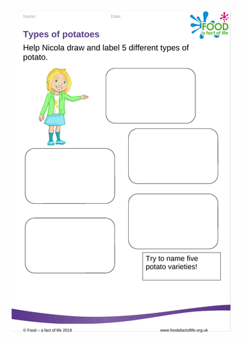 The bucket garden- types of potato