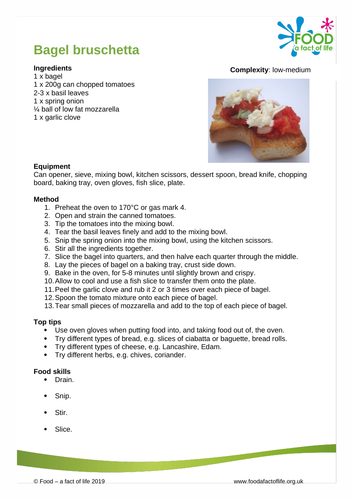 Bagel Brushetta Recipe