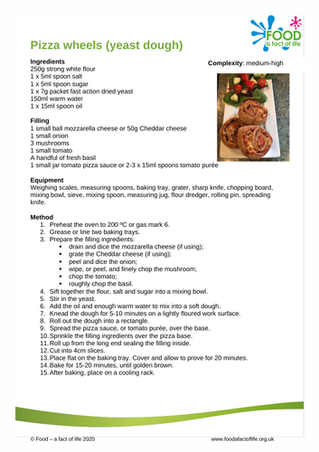 Brilliant Baking -Pizza Wheels Recipe