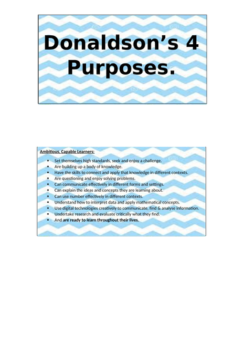 Donaldson's 4 Purpose's