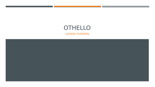 Othello: Act Four