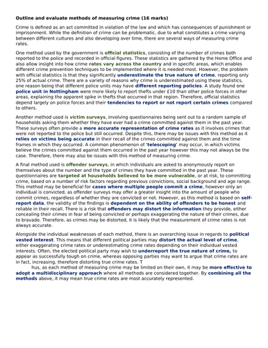 AQA A-Level Psychology - Forensic Psychology Exam Practice A* Exemplar Essays