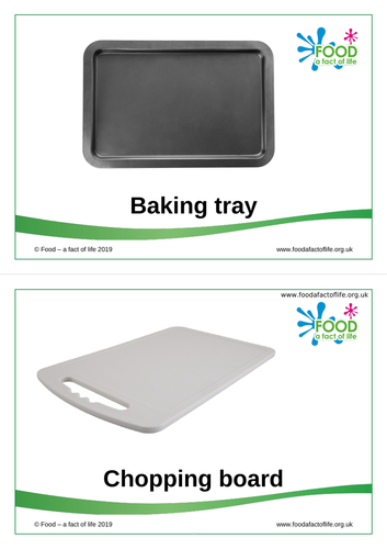 Cooking - Equipment Photograph Cards