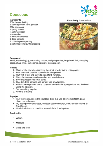 Cool Creations - Couscous Recipe