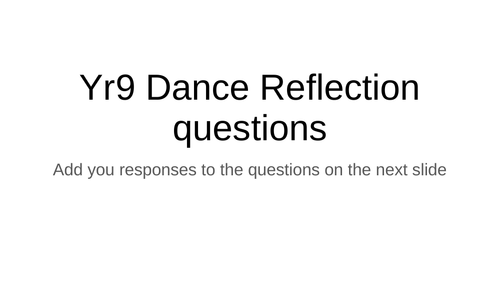 Modern Dance unit - Blended ppts