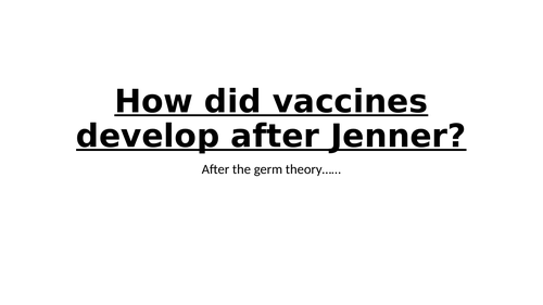 Vaccinations: Pasteur