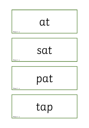 Phase 2 Real and Alien words Double Sided.