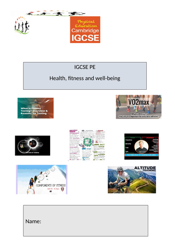 IGCSE PE Fitness Booklet