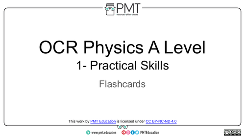 OCR (A) A-level Physics Practical Flashcards